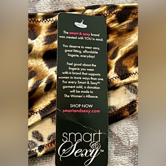 Smart & Sexy Leopard Print Panties Size 8 NWT Animal Print Briefs - Picture 3 of 5